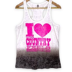 Randy Houser I Love How Country Feels Burnout Graphic Western Tank Top